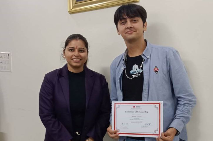 生物學系TEEP印度籍學生張莫熙（Mohit）榮獲臺華獎(The MOE Taiwan Scholarship )殊榮
