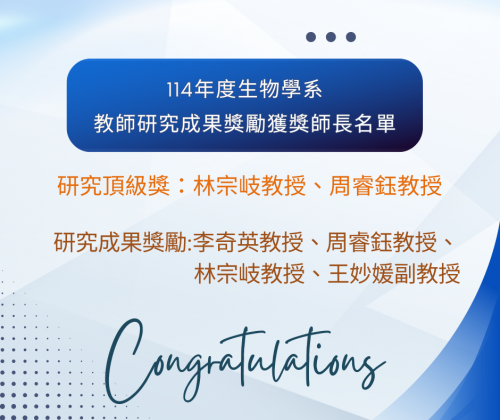 114年度教師研究成果獎勵獲獎師長名單
